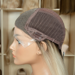 12A Grade Cheveux Bruts Les Plus Populaires <span class=keywords><strong>Blond</strong></span> Cendré Faits Saillants Couleur Cheveux Européens Très Plat Suisse Lace Top Perruque Juive Perruques Casher - Product Image 6