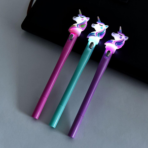 Carino Kawaii Testa di Silice Luce Scherza il Regalo Della Novità Neutro sfera <span class=keywords><strong>Unicorno</strong></span> Penna - Product Image 4
