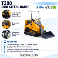 Harga Terbaik Compact Skid Steer Loader T390 Diesel Euro 5 Emission dengan Quick Attach Bucket Dijual di Alibaba International