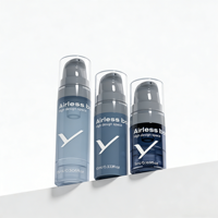 Flacon pompe airless en PP robuste et durable 5ml 10ml 15ml pour crème, lotion corporelle, écran solaire, démaquillant
