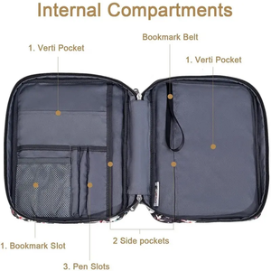 Logo personnalisé Portable femmes Bible sac à bandoulière Journal couverture <span class=keywords><strong>de</strong></span> livre étanche voyage femmes Bible étui sac <span class=keywords><strong>de</strong></span> transport - Product Image 2