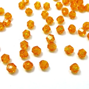 Perles en résine bicones de 4 mm, perles opales facettées, vente en gros, perles bicones multicolores pour la fabrication de bijoux DIY, accessoires vestimentaires - Product Image 4