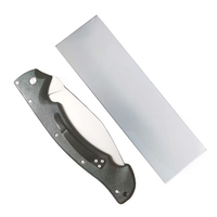 Navaja Plegable Kukri con Hoja de Acero 440C, Mango de ABS, Clip de Bolsillo, Bloqueo de Seguridad, Resistente, OEM