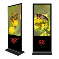 Proveedor de Pantallas Táctiles con Soporte de Piso para Señalización Digital LCD de 43, 49, 50, 55 y 65 Pulgadas, 2K y 4K, para Publicidad en Interiores