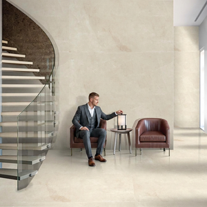 Azulejos de porcelana pulida Ottoman Crema 800x1600mm para suelo y pared, superficie elegante con aspecto de mármol 80x160cm - Product Image 6