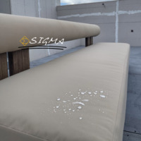 Vente chaude d'usine de canapé villa en teck de jardin avec terrasse en bois Ensemble de mobilier d'extérieur de luxe en bois massif et patio d'hôtel
