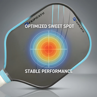 Raquette de pickleball en carbone avec noyau en micro-mousse MPP multi-densité pour améliorer la stabilité du swing en compétition professionnelle
