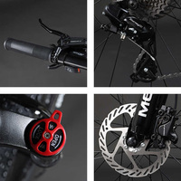 Vélo de montagne pliable pour adultes à 24 vitesses avec frein à disque en acier de 26 pouces à bas prix