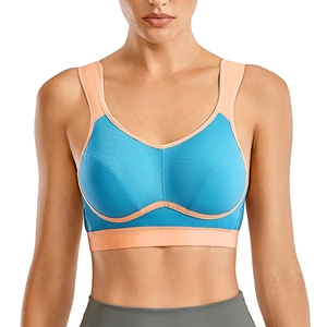 Sujetador Deportivo de Alto Impacto para Mujer, Top Corto sin Mangas para Entrenamiento, Yoga, Gimnasio, Sujetador Deportivo sin Costuras de Alta Sujeción - Product Image 1