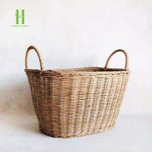 Best-seller Panier de rangement en rotin pour le rangement des jouets Panier polyvalent Emballage OEM au Vietnam Fabrication artisanale - Product Image 1