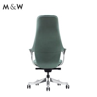 Chaise de bureau ergonomique pivotante M&W Modern Conference Workstation avec hauteur réglable, structure en aluminium, confort de luxe