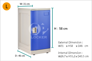 Casilleros de Gimnasio de Alta Calidad con Diseño sin Pernos, a Prueba de Olores, Color de Puerta Personalizable, Casilleros de Plástico ABS Estándar, Impermeables y Antioxidantes - Product Image 6