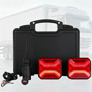 Nouveau <span class=keywords><strong>kit</strong></span> de feux arrière LED <span class=keywords><strong>sans</strong></span> <span class=keywords><strong>fil</strong></span> pour <span class=keywords><strong>remorque</strong></span> 12-24V, magnétique, étanche E9, avec clignotants et feux stop - Product Image 5