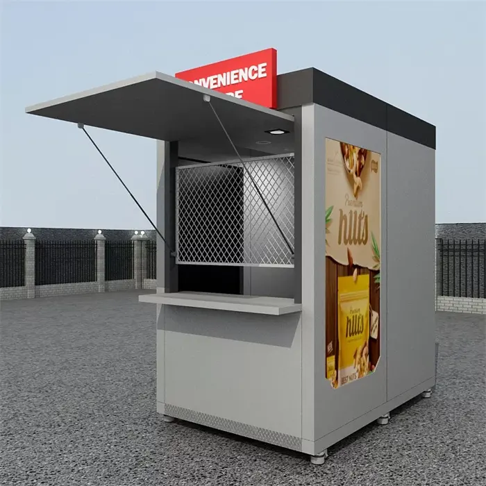 Vorgefertigte Kiosk Fast Food Booth Mautstelle mit baro metrischen Fenstern zum Verkauf Artikel