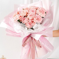 10 feuilles par sac papier d'emballage cadeau fleur texturée papier d'emballage or brillant en relief pour fleur et cadeau