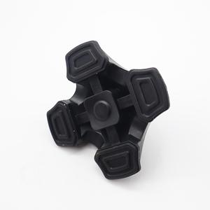Couvre-pieds en caoutchouc pour bâton de marche, 19 mm, jaune, antidérapant, à quatre coins, pour cannes et bâtons de randonnée - Product Image 4