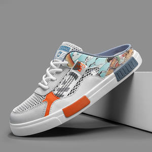 Summer men's <b>half</b>-trousers with ponytail-style shoes cross-border large size with open design breathable low heel sports shoes - Product Image 4