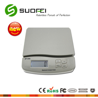 Báscula Postal Digital SF550 de 30 kg con Conversión a 6 Unidades y Pantalla LCD Grande, Fácil de Usar, Cambio Rápido