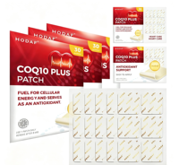 Patch transdermique CoQ10 Plus OEM/ODM, patch antioxydant infusé de coenzyme Q10 pour stimuler l'énergie cellulaire, expédition rapide depuis l'entrepôt