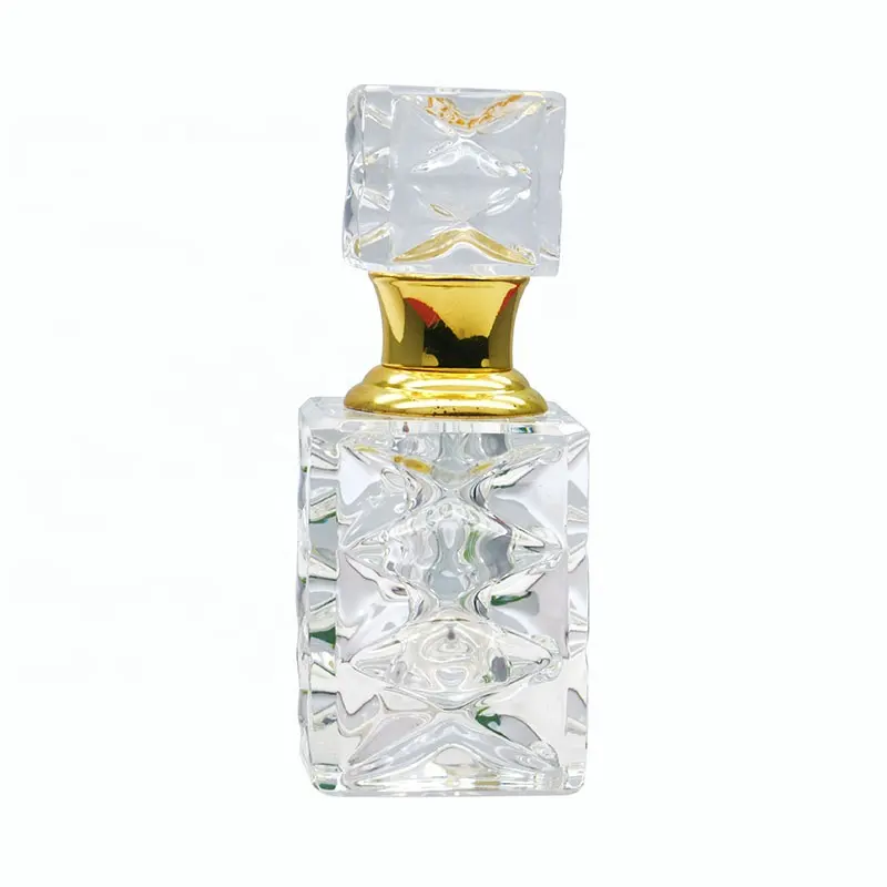Piccolo vuoto personalizzato decorativo 3ML Attar K5 bottiglie di profumo di cristallo Oud olio con bastone di vetro