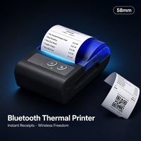 Impresora Térmica Portátil OEM/ODM de 58 mm con Bluetooth - Batería Extraíble, Logotipo y Empaque Personalizados para Comida para Llevar, Venta al por Menor y Pedidos de Entrega