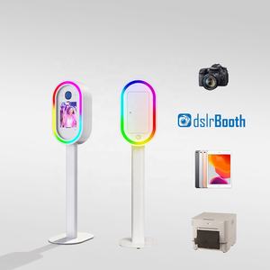 Máquina de fotomatón portátil ovalada de nueva tendencia 2024 Compre una máquina de fotomatón con anillo de luz RGB - Product Image 2