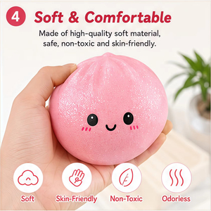 Pelota Antiestrés Gigante con Purpurina, Sensorial, Suave, de Rebote Lento, Colorida, para Descompresión, Ideal para Regalo de Oficina, Venta al Por Mayor - Product Image 4
