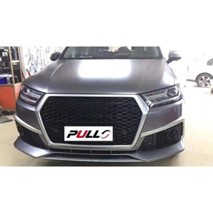 Kit carrosserie pour Audi Q7 2016-2019 Mise à niveau vers <span class=keywords><strong>RSQ7</strong></span> Comprend Pare-chocs avant ABS Grille Diffuseur arrière Tuyaux de queue - Product Image 5