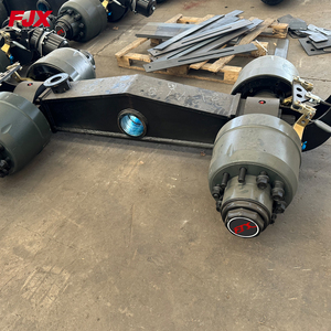 <span class=keywords><strong>Essieu</strong></span> de camion remorque robuste de 60t, 80t, 100t, avec suspension à bogies et suspension à poutre de marche, fourni par l'usine - Product Image 1
