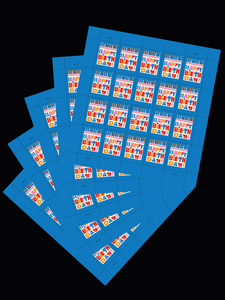 Set de Pegatinas de PVC Impermeables de Primera Clase de Secado Rápido con Diseño de Sellos Postales de la Bandera de EE. UU. 2026 y Brújula, Ideales para Coleccionar, Hacer Tarjetas y Envíos - Product Image 5
