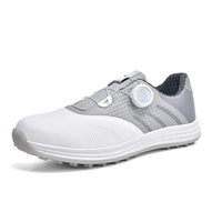 Chaussures de golf professionnelles pour hommes et femmes, style Pro Lace, respirantes, souples, en maille et cuir, avec semelle en caoutchouc