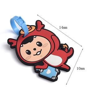 Etiquetas de Equipaje Personalizadas de Silicona Suave, Etiquetas de PVC para Maletas, Etiquetas de Viaje con Dibujos Animados - Product Image 3