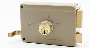 डबल रिमैक डेडलॉक सुरक्षा दरवाजा लॉक सतह घुड़सवार डेडबॉल्ट मेटल गेट नाइट रिम लैच लॉक - Product Image 4