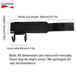 Sarung tangan Bar tarik Neoprene, dengan pegangan Fitness Anti Slip, sabuk kait untuk bantuan angkat beban, kait bantuan tarik - Product Image 6