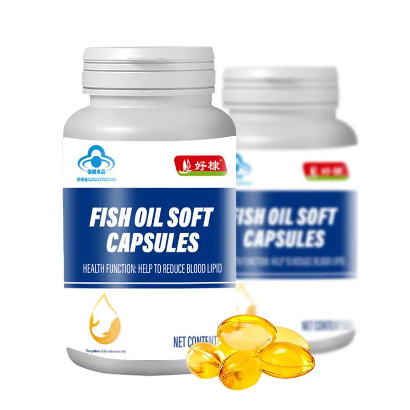 OEM producto de cuidado de la salud natural personalizado DHA EPA omega 3 Cápsula de aceite de pescado para la mejora inmune.