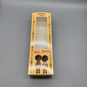 Boîte d'emballage personnalisée pour poupée longue avec fenêtre transparente en PVC, boîte en papier haute pour figurine articulée/poupée de collection - Product Image 4