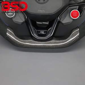 BSD Carbon para VW <span class=keywords><strong>Golf</strong></span> MK8 GTI <span class=keywords><strong>R</strong></span> <span class=keywords><strong>Line</strong></span> modificar coche personalizado nuevo deporte Real fibra de carbono LED volante - Product Image 6