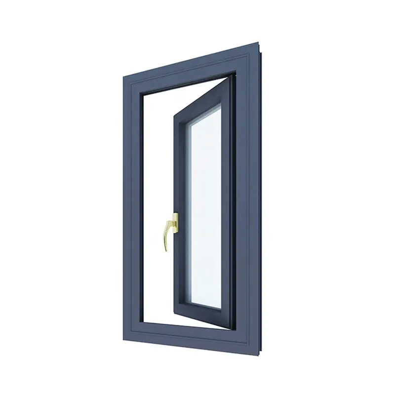 Finished surface double glazed pictures aluminum casement windows doors casement windows aluminum profil