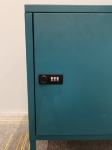 Muebles Huadu, Mesa de Noche de <span class=keywords><strong>Metal</strong></span> para Dormitorio o Sala de Estar, Gabinete de Almacenamiento Pequeño para el Hogar, Mesa Auxiliar de Acero con Patas - Product Image 4