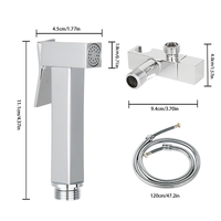 Salle de bain haut de gamme moderne en laiton bidet douche à main toilette pulvérisateur Kit mural double fonctions eau chaude et froide