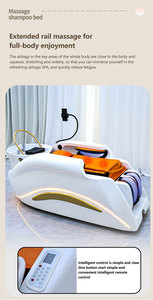 Cama de masaje inteligente para la cabeza con spa relajante, bomba de agua con calefacción y circulación para lavacabezas, ideal para uso en salones de belleza. - Product Image 4