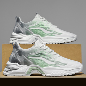 รองเท้ากีฬาผู้ชายดีไซน์ใหม่รับฤดูใบไม้ผลิ  หน้าผ้าตาข่าย พื้นรองเท้า EVA  น้ำหนักเบา  ลดแรงกระแทก  กันลื่น  สวมใส่ง่าย  ใช้ได้ทุกฤดู - Product Image 3