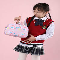 Set 3 potong tahan lama, dengan tas makan siang kualitas tinggi, tas ransel siswa untuk anak-anak, tas buku sekolah yang luas dan nyaman