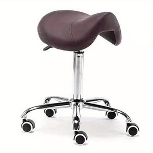 Saddle <b>Stool</b> Ergonomic Saddle Esthetician Swivel Salon Cutting <b>Stool</b> Chair with Wheels for Kitchen Salon Spa Tattoo Pedicure - Product Image 1