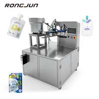 Machine d'emballage multifonctionnelle pneumatique de haute précision pour le remplissage, le scellage et le bouchage de sacs à bec verseur, pour les boissons et produits chimiques en plastique