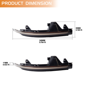 Feux de signalisation dynamiques clignotants bleus et blancs pour <span class=keywords><strong>Audi</strong></span> A7 S7 RS7 11-2017, clignotants séquentiels LED - Product Image 6