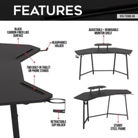 AJUNION nouveau design de table de jeu d'ordinateur de vente directe d'usine bureau de jeu rond bureau d'ordinateur sur pied meubles de café Internet