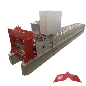 Kim Loại Kẽm Roof Ridge Hat CuộN Cựu Thiết Kế Tùy Chỉnh Bước Roof Ridge Cap Hình Thành Giá Máy - Product Image 1