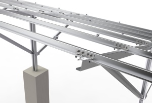 Système de montage de panneaux solaires pour <span class=keywords><strong>carport</strong></span> Greatest Energy GT à <span class=keywords><strong>double</strong></span> support, en alliage d'<span class=keywords><strong>aluminium</strong></span> anodisé, résistant au vent de 55 m/s et aux charges de neige de 1,4 KN/m² - Product Image 6