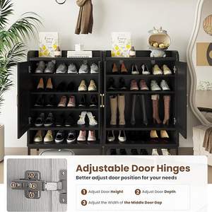 Vente en gros directe étagère à chaussures armoire de <span class=keywords><strong>garage</strong></span> armoires de rangement avec armoire à chaussures en bambou de qualité haut de gamme - Product Image 6